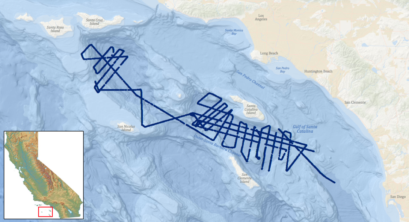 Chirp seismic-reflection data ship tracklines for 2014-645-FA