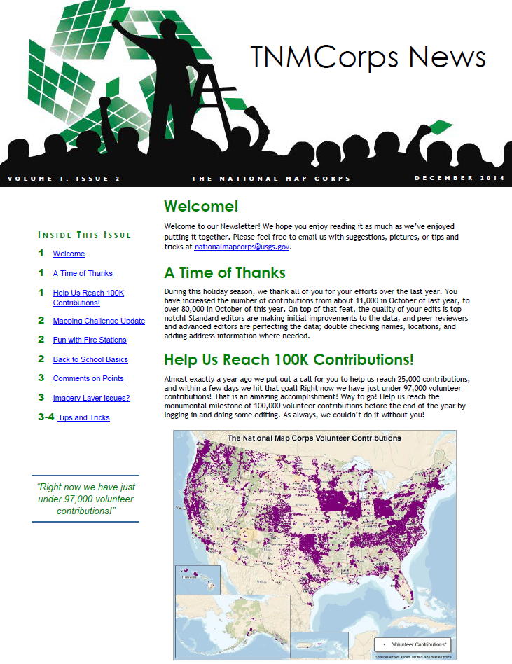 THUMBNAIL TNMCorps Newsletter: December 2014 (Vol.1, Iss.2)