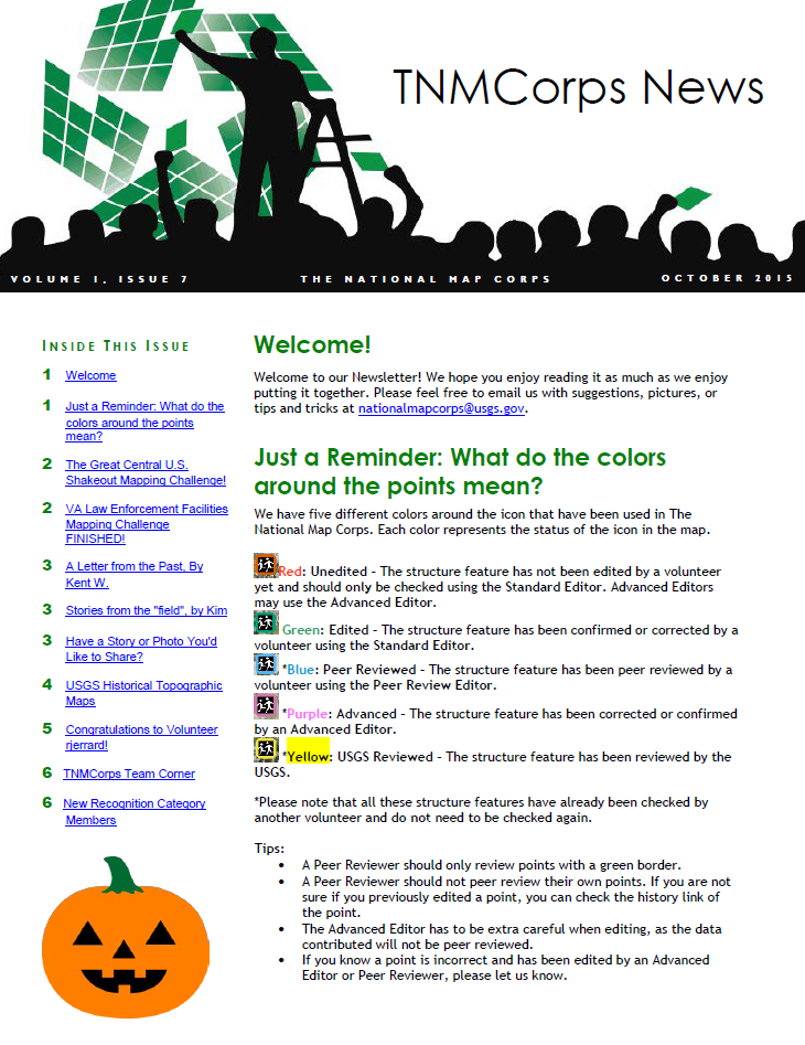THUMBNAIL TNMCorps Newsletter: October 2015 (Vol.1, Iss.7)