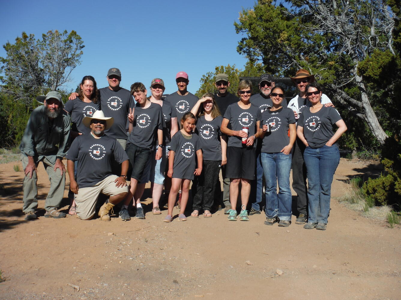 The 2016 BioBlitz gang in New Mexico's Bandelier National Park