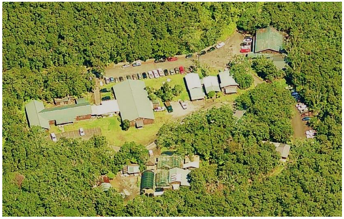 Kilauea Field Station from the air