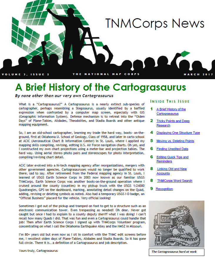 THUMBNAIL TNMCorps Newsletter: March 2017 (Vol.3, Iss.2)