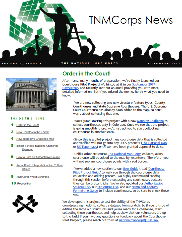 THUMBNAIL TNMCorps Newsletter: November 2017 (Vol.3, Iss.6)