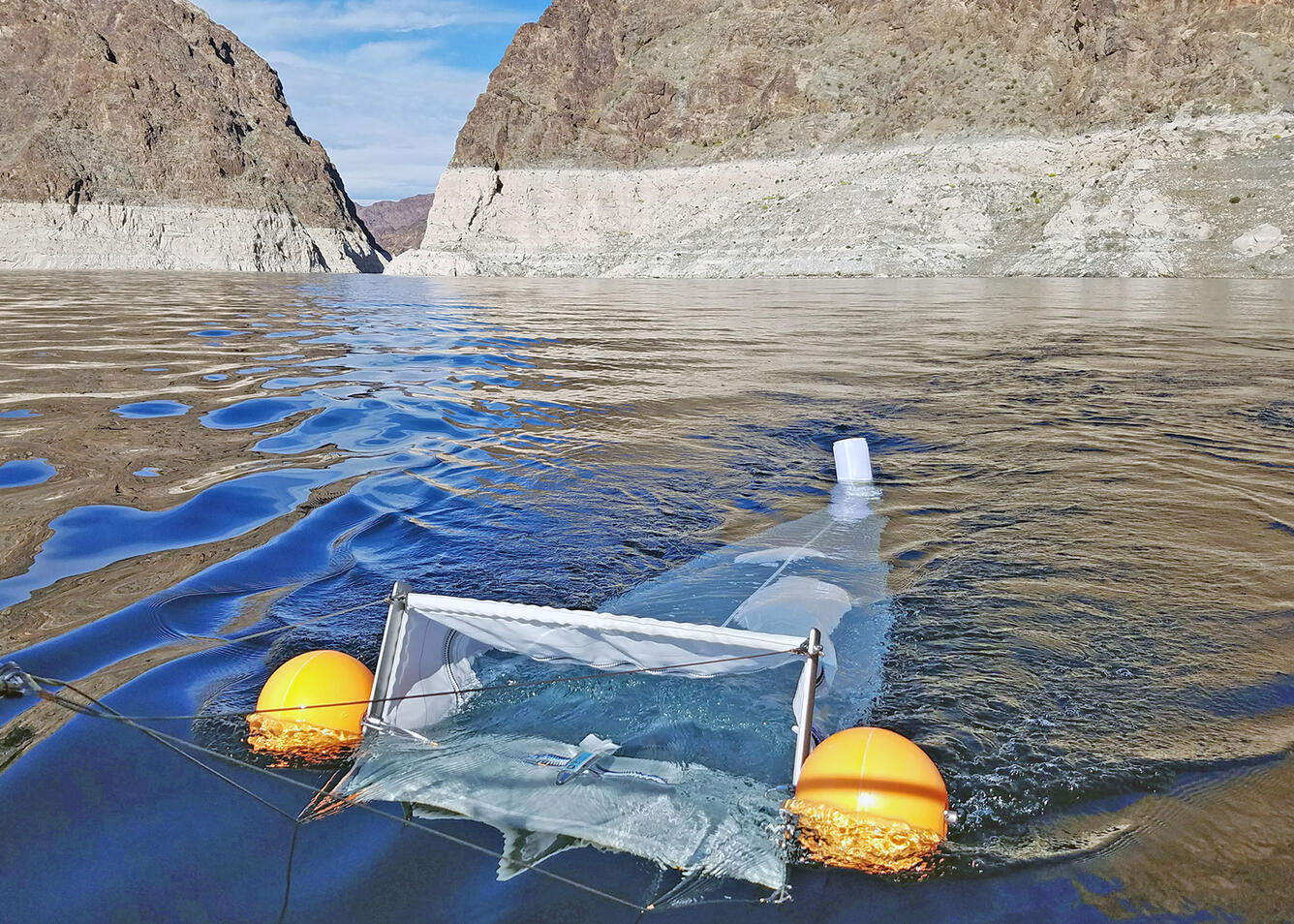 Sampling for microplastics in Lake Mead