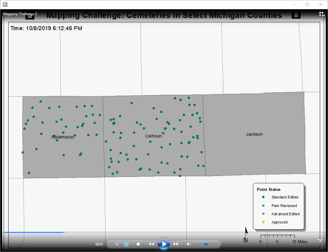 TNMCorps Mapping Challenge: Summary Results for Cemeteries in Select MI Counties