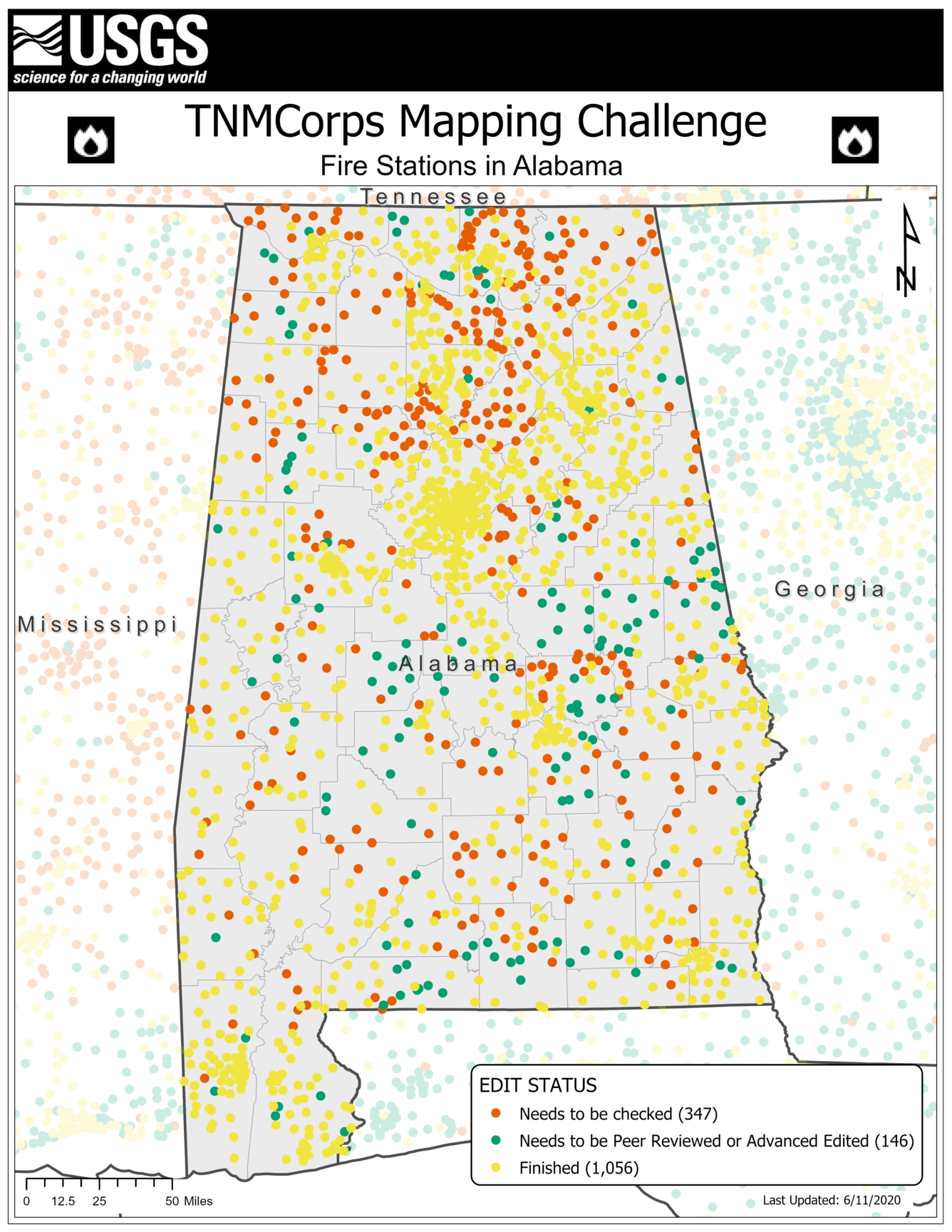 TNMCorps Mapping Challenge: Fire Stations in AL