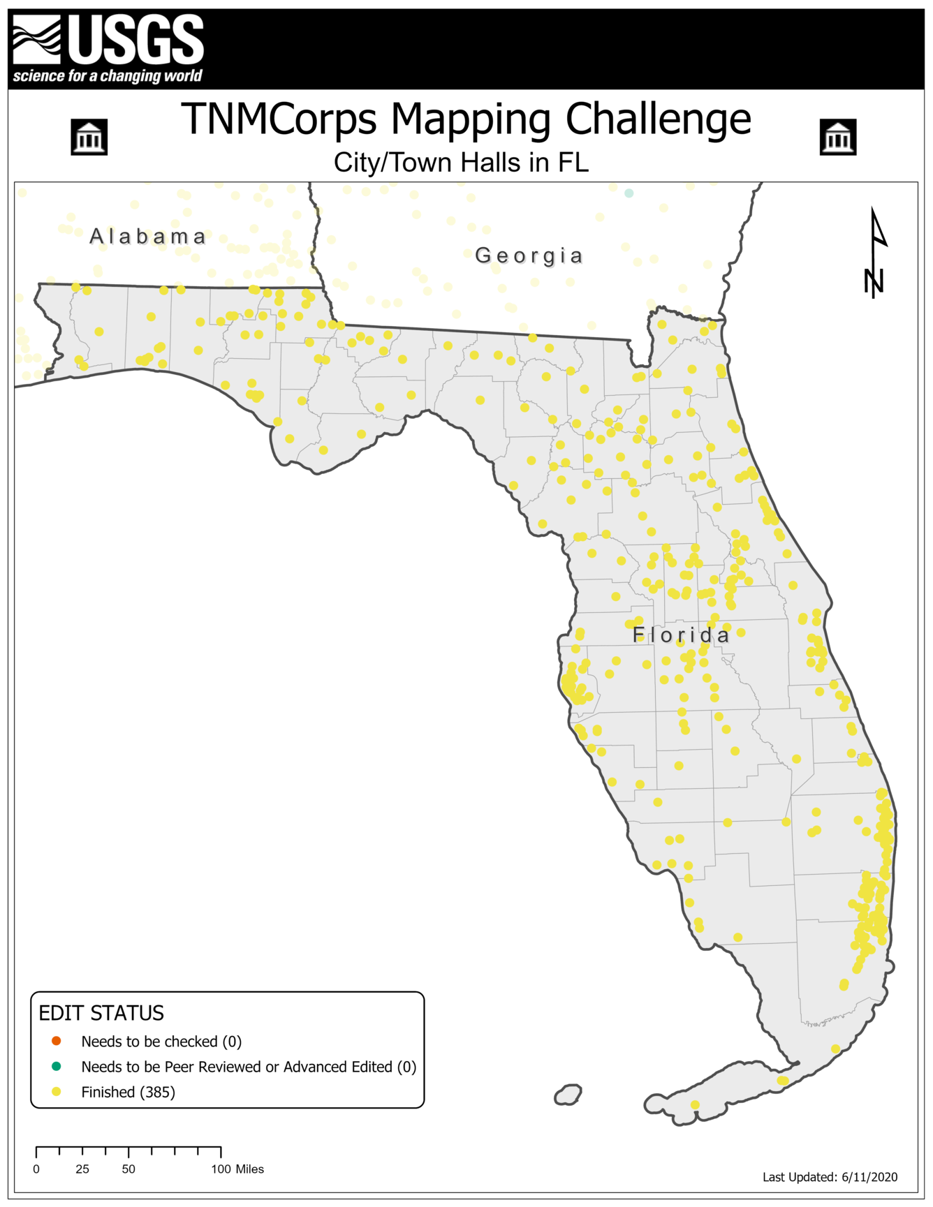 TNMCorps Mapping Challenge: City/Town Halls in FL