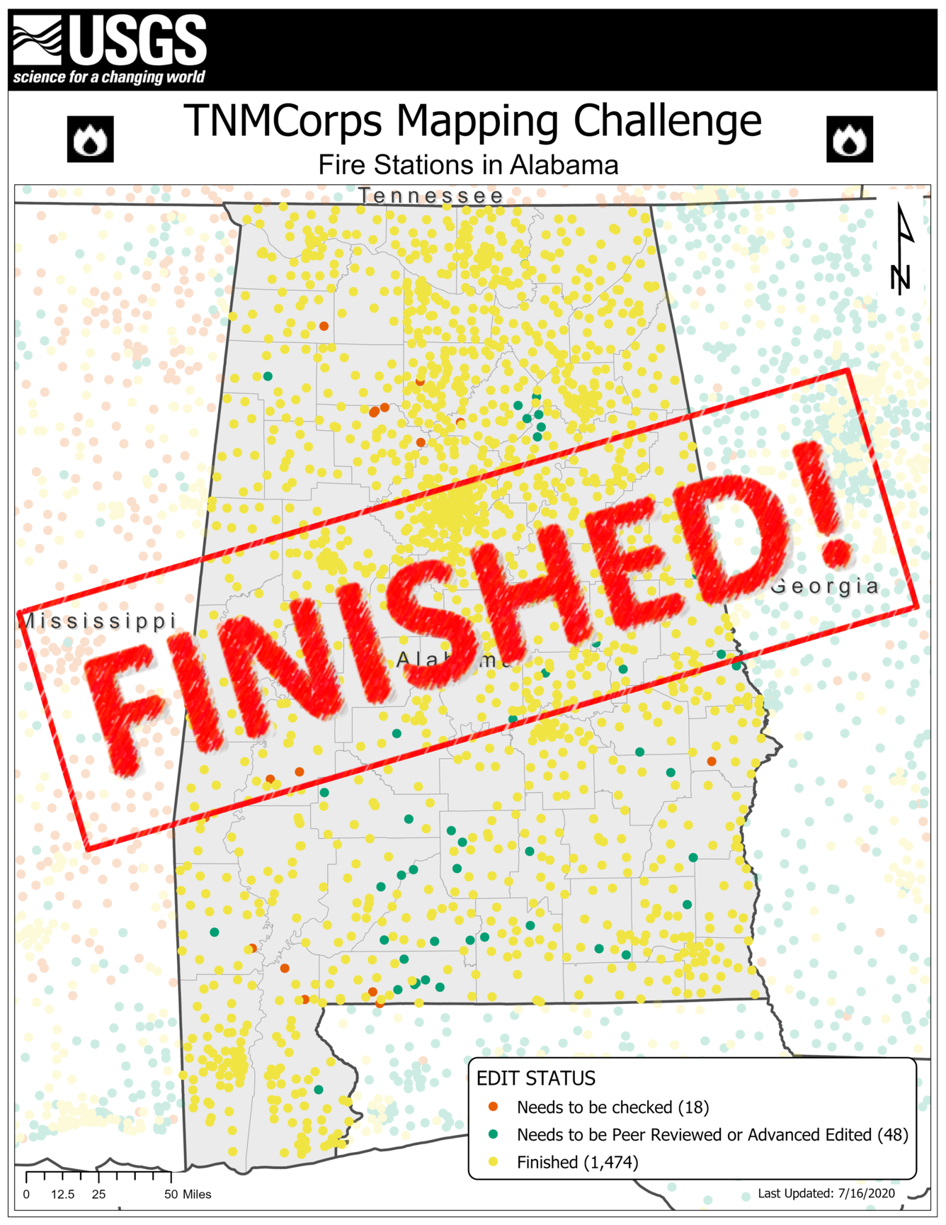 TNMCorps Mapping Challenge: Fire Stations in AL FINISHED