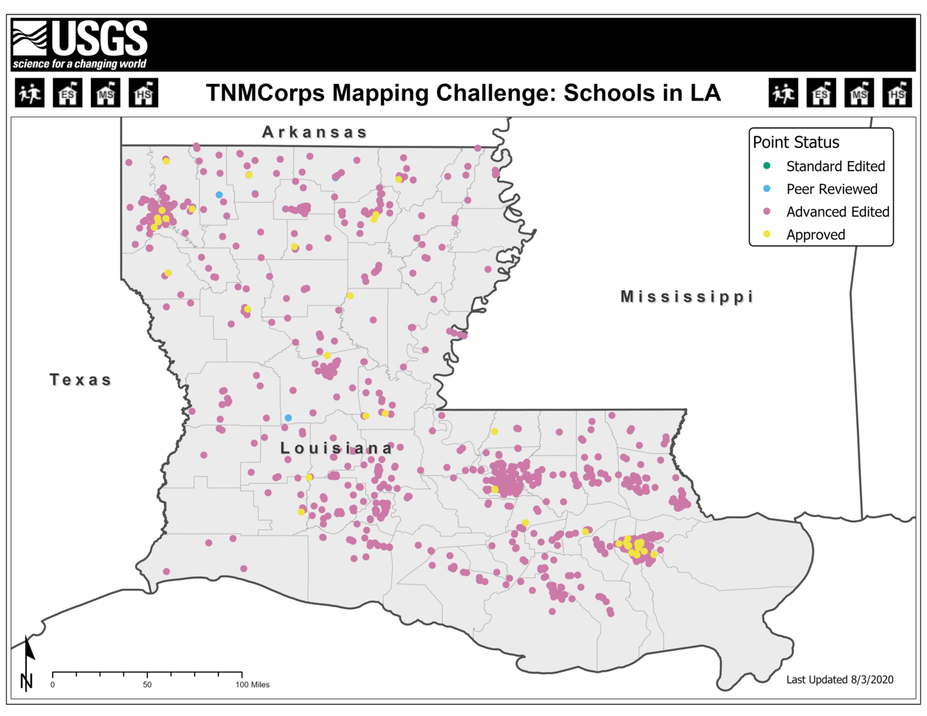 TNMCorps Mapping Challenge: Schools in LA