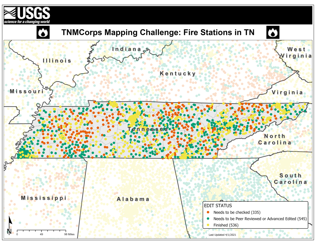 TNMCorps Mapping Challenge: FireStations in TN