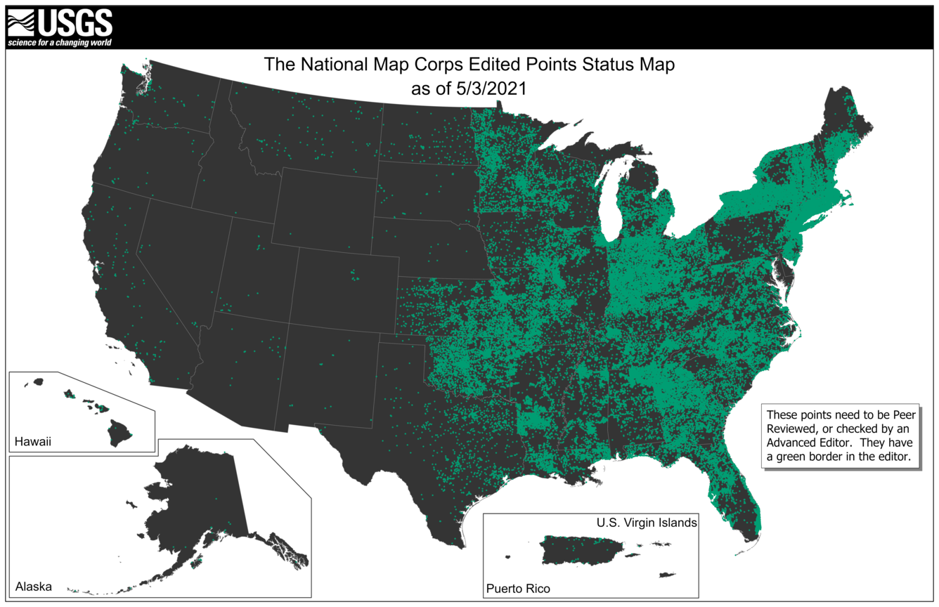 TNMCorps Status Map: Standard Edited Points as of 05/03/2021