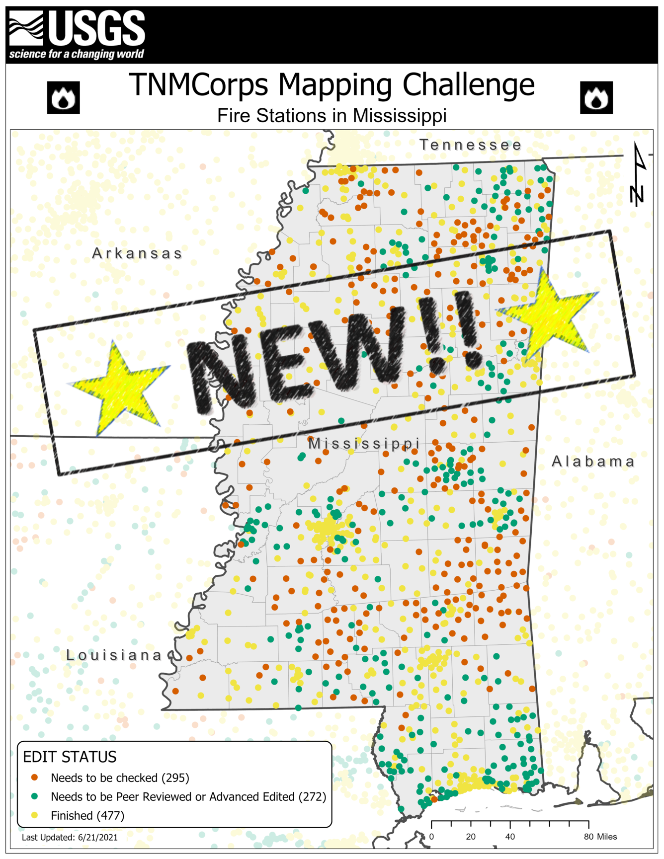 TNMCorps Mapping Challenge: Fire Stations in MS NEW