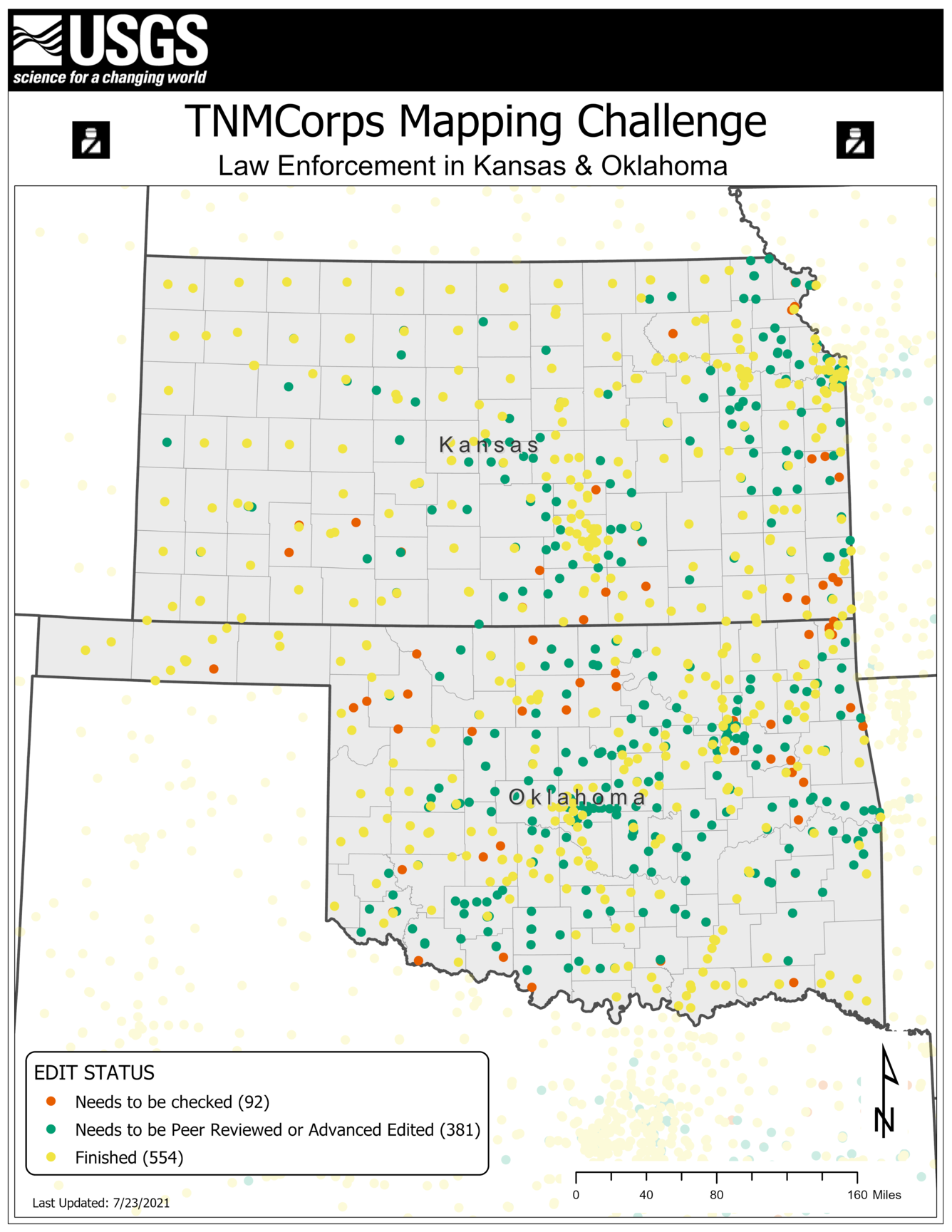 TNMCorps Mapping Challenge: Law Enforcement in KS & OK