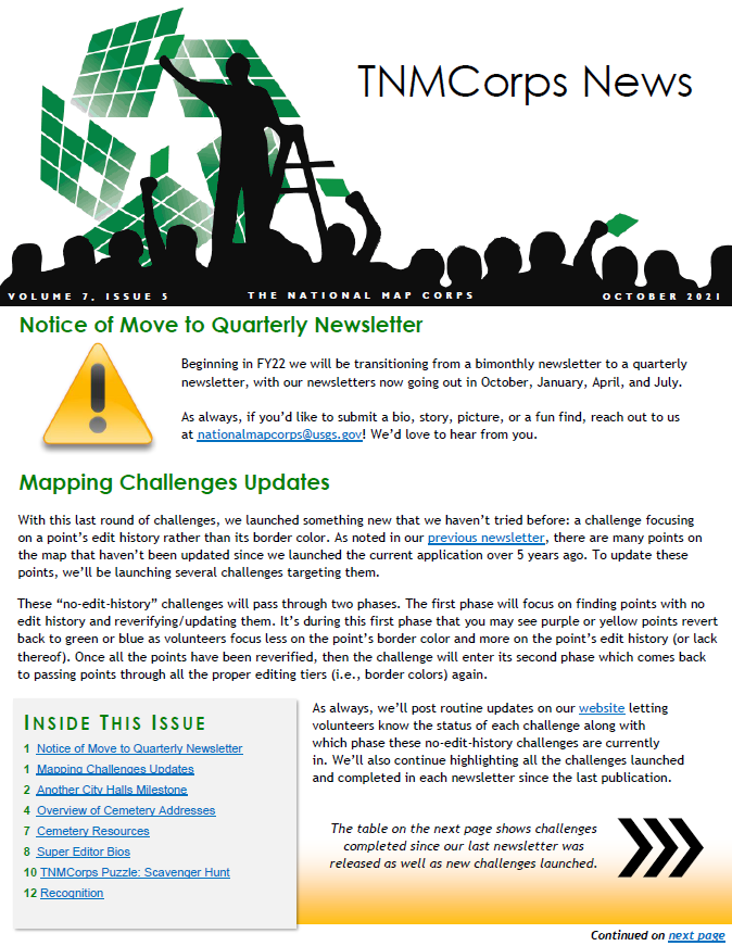 THUMBNAIL TNMCorps Newsletter: October 2021 (Vol.7, Iss.5)
