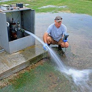 Sampling well in Glynn County, Georgia