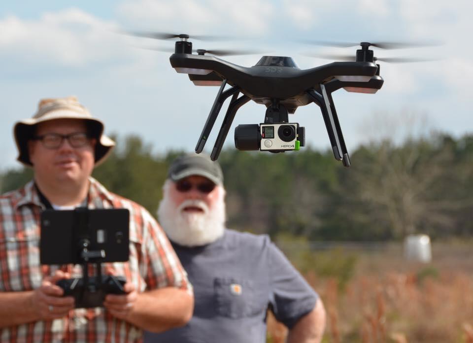 Jeb Brown flying an Unmanned Aerial System