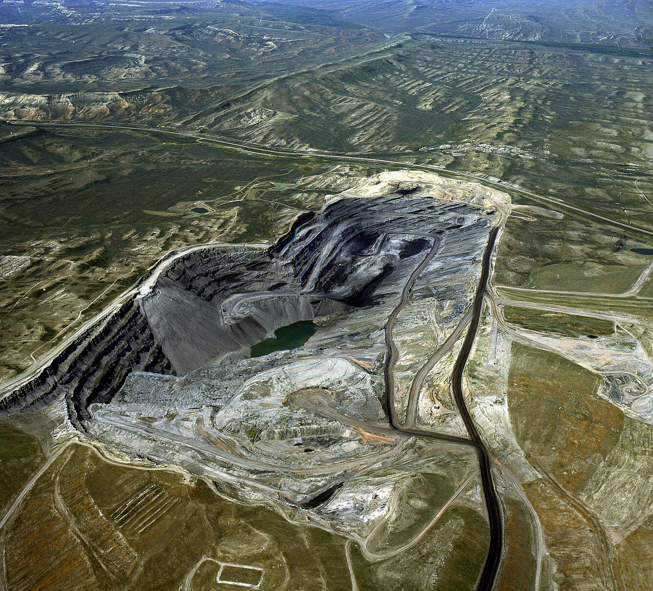 Coal mine in Power River Basin, Wyoming
