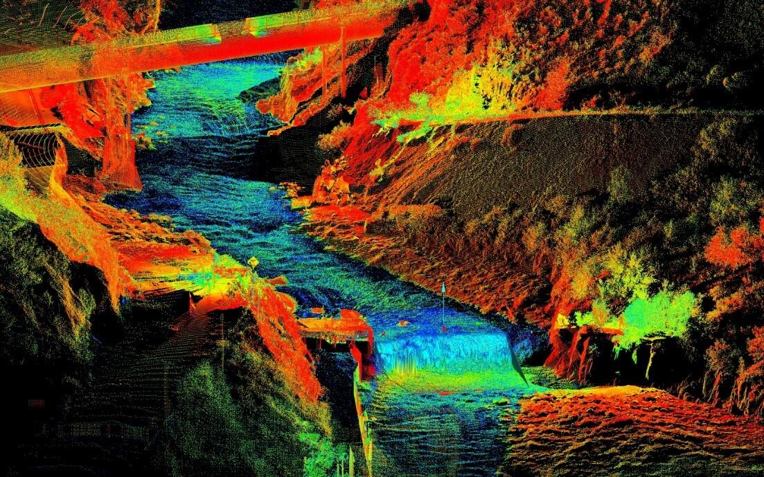 two dimensional modeling flow illustration of a river 