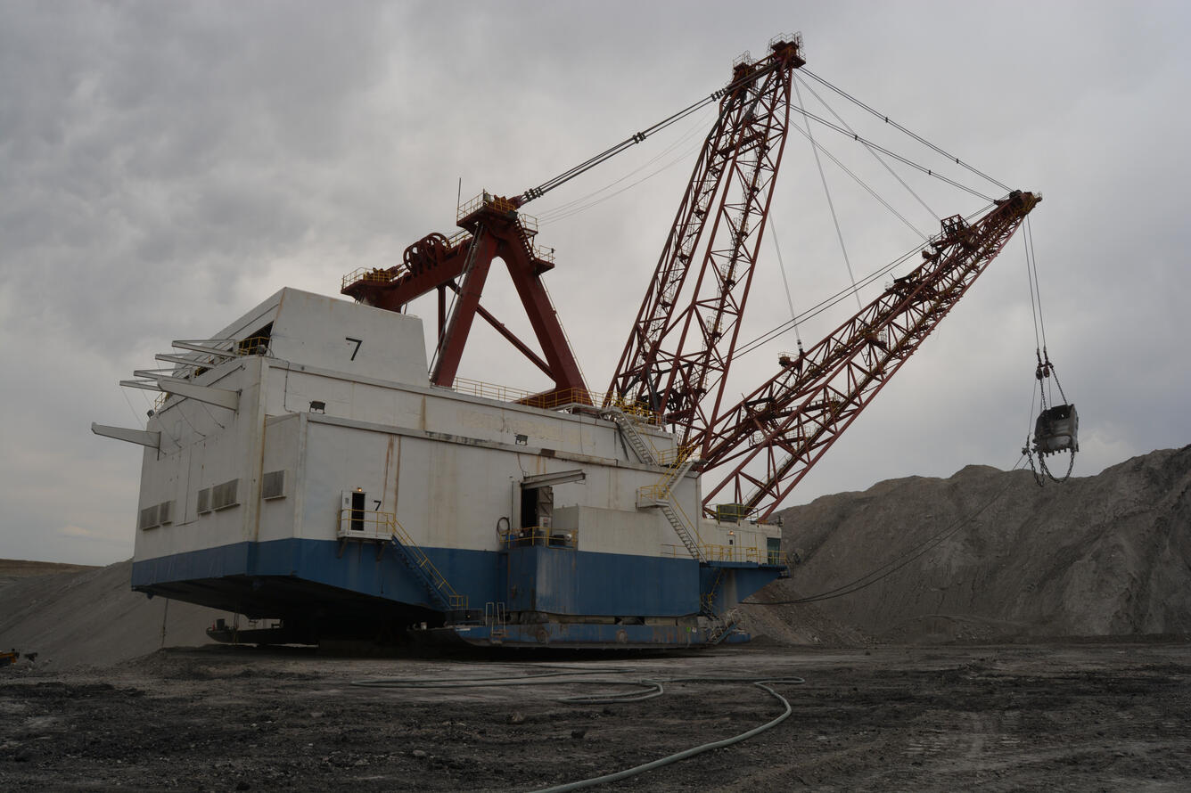Coal Mine in the Powder River Basin, Wyoming