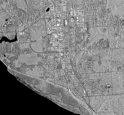 Orthorectified intensity image from ifsar-Alaska