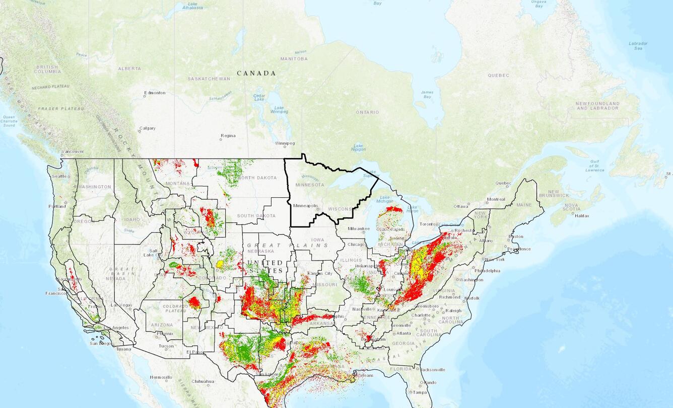 Superior 5051 Oil and Gas Assessment Basin