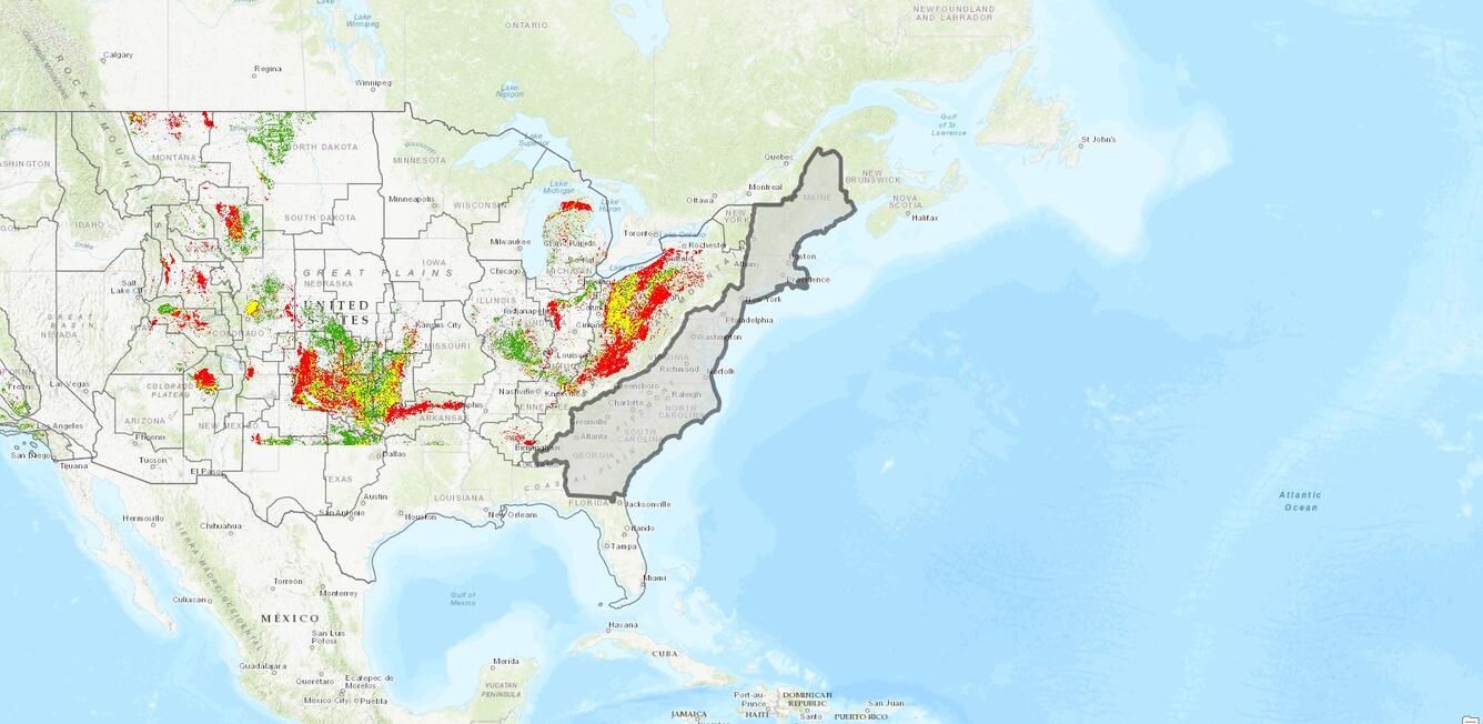 Eastern Basins of US Oil and Gas Assessments