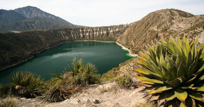 View overlooking Laguna de Atexcac, Mexico