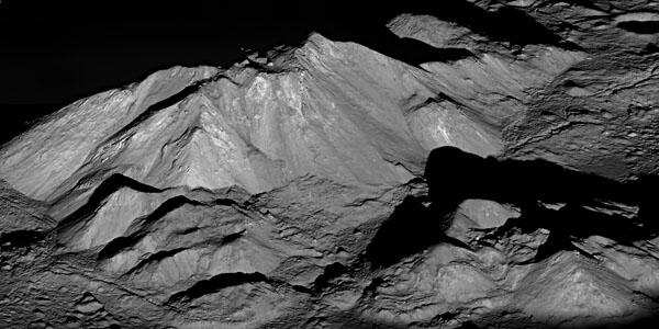 Tycho Central Peak taken by LRO