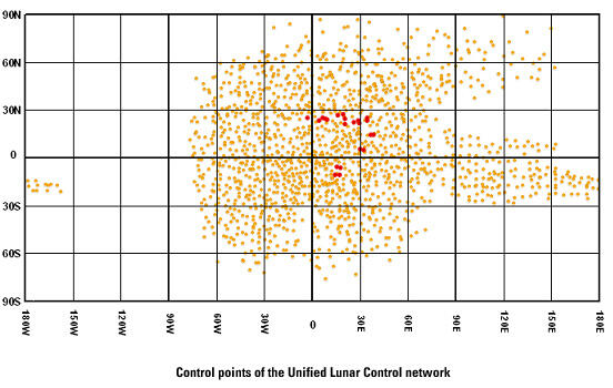 1,478 control points of the Unified Lunar Control network