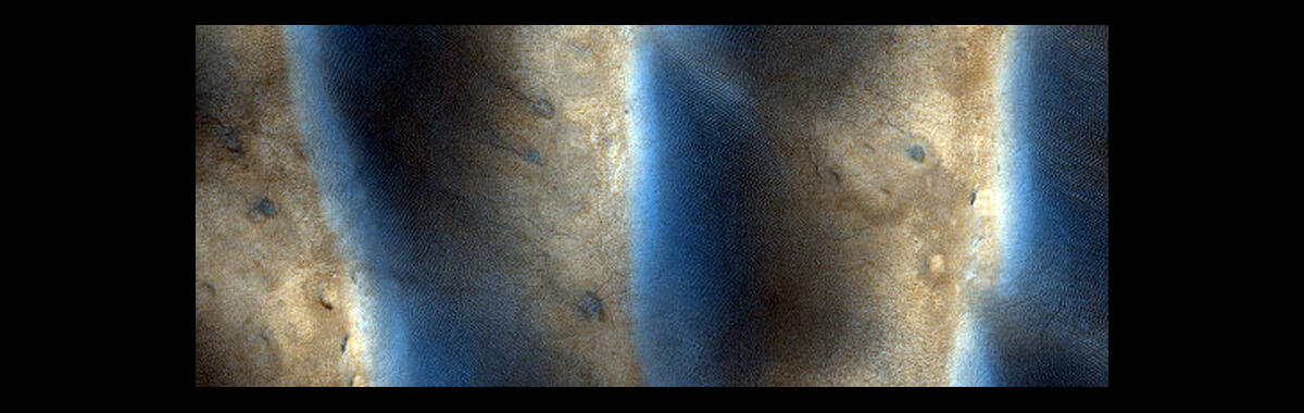 Eroding Dunes and Dust Devil Tracks in Terra Cimmeria