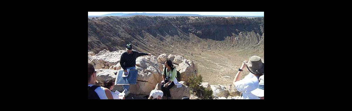 USGS Astrogeology team members at Meteor Crater