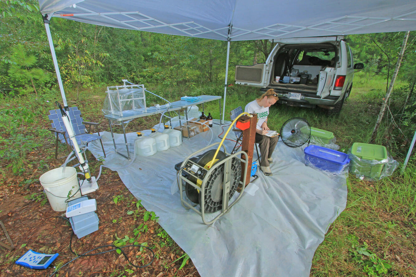 Surficial aquifer well sampling