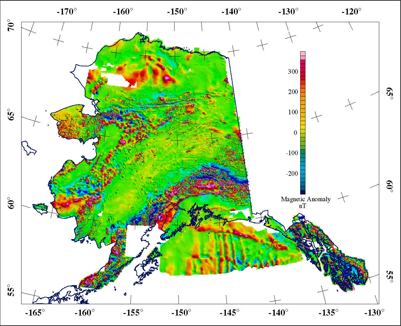 AK aeromagnetic anomaly map