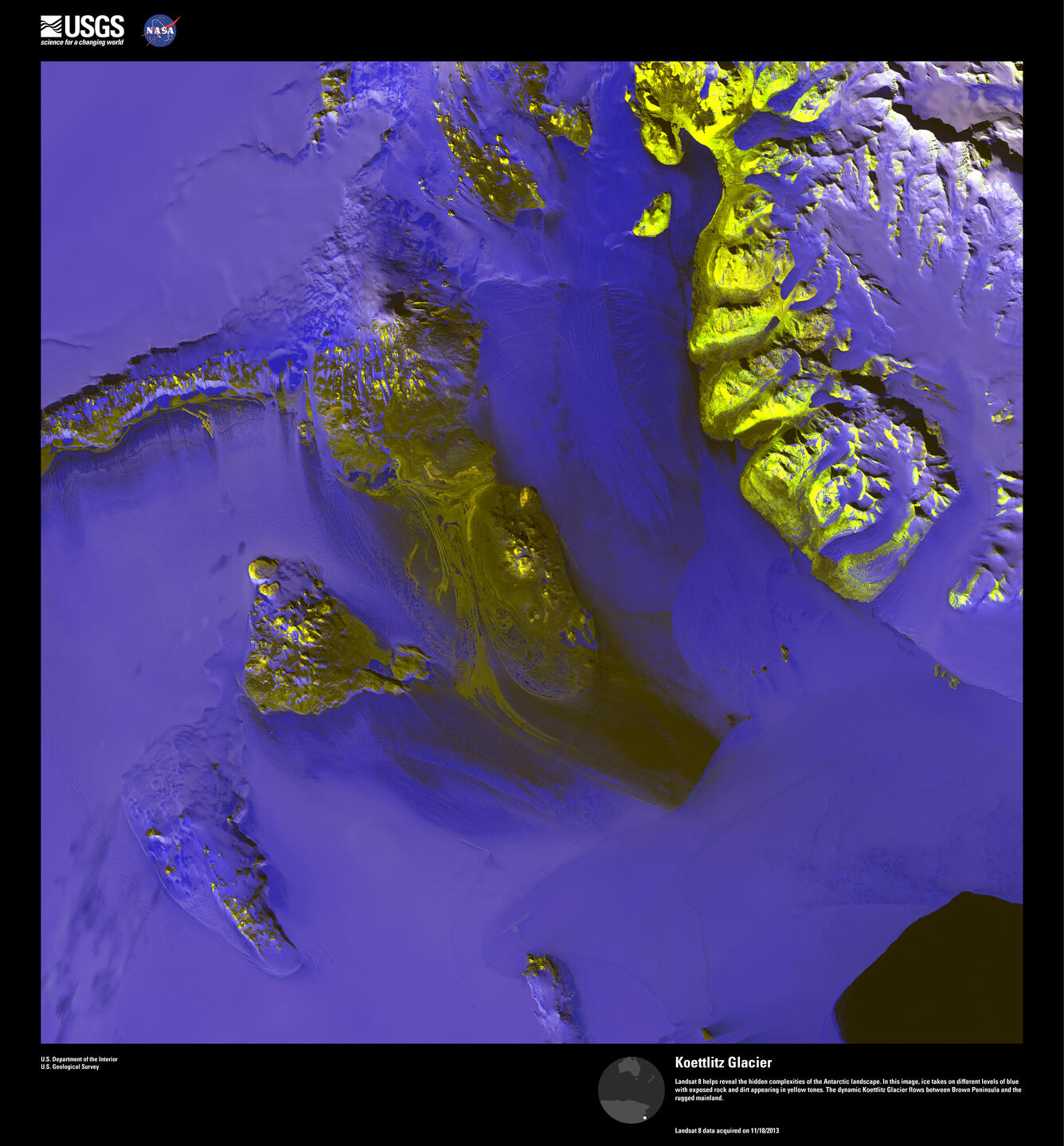 Earth As Art image of Koettlitz Glacier Antarctica