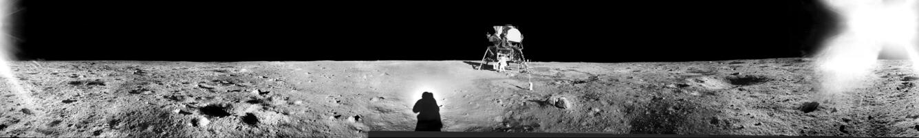 Panorama of Lunar Surface taken by Neil Armstrong