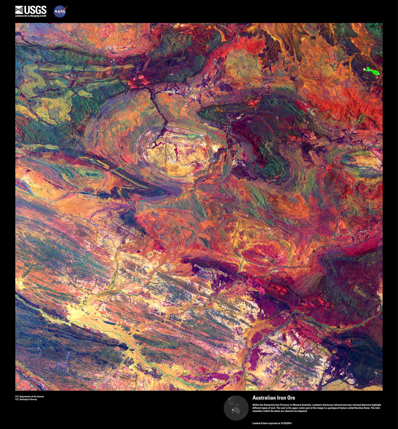 Earth As Art image of Hamersley Iron Province in Western Australia