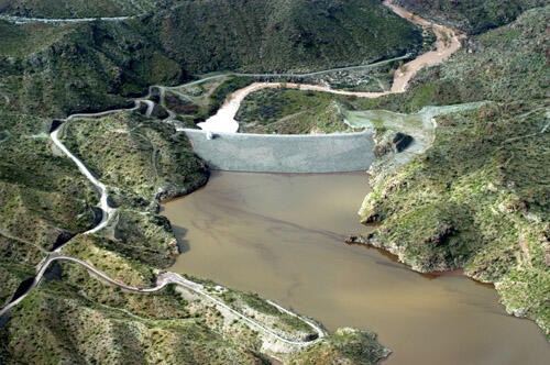 Alamo Dam, Bill Williams River. BillWilliamsRiver.org photo.