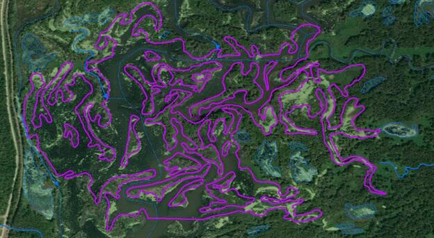 Elevation derived hydrography Area of Complex Channels Incorrectly Delineated