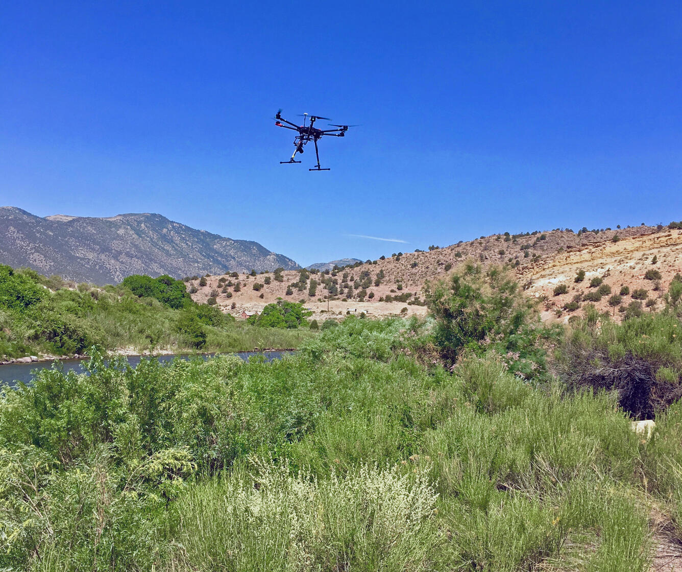 UAS (Drone) over Arkansas River