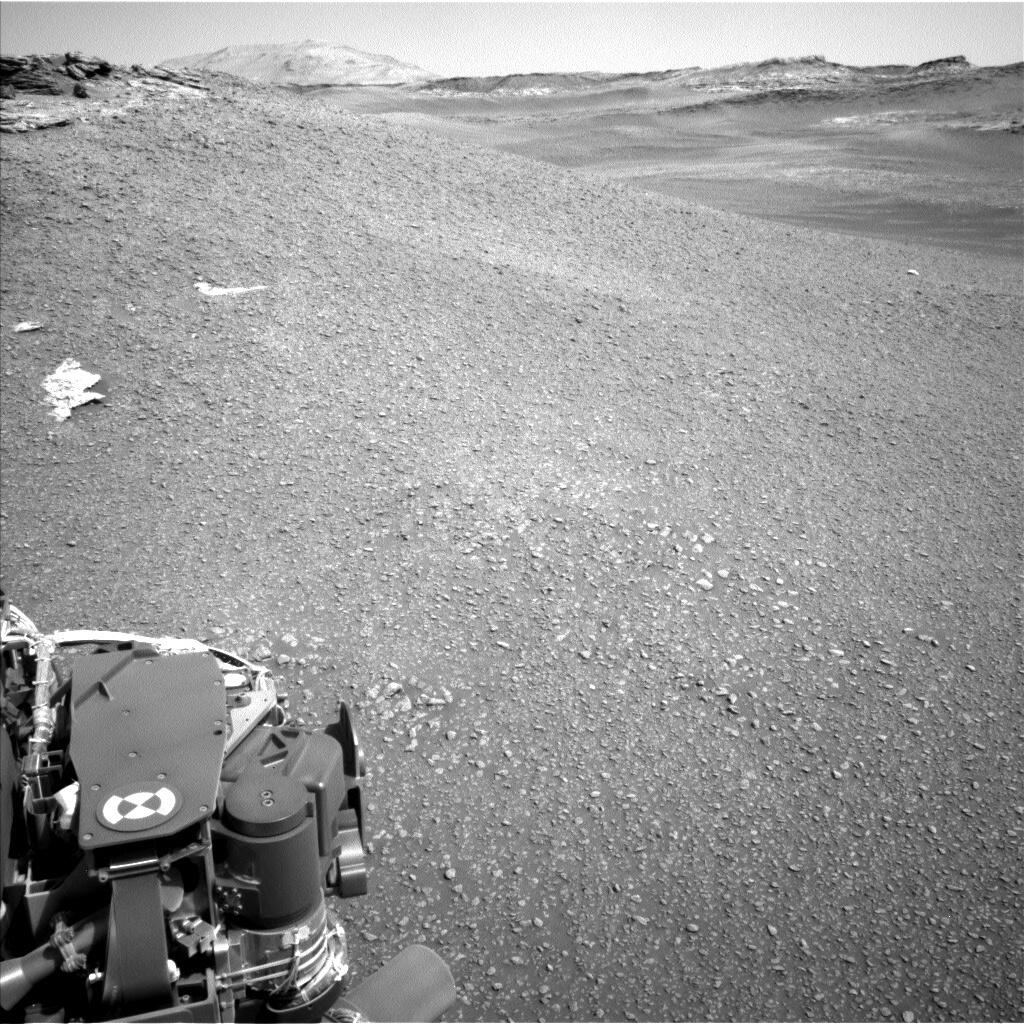 This image was taken by Navcam: Left B (NAV_LEFT_B) onboard NASA's Mars rover Curiosity on Sol 2447 (2019-06-25 11:03:14 UTC).