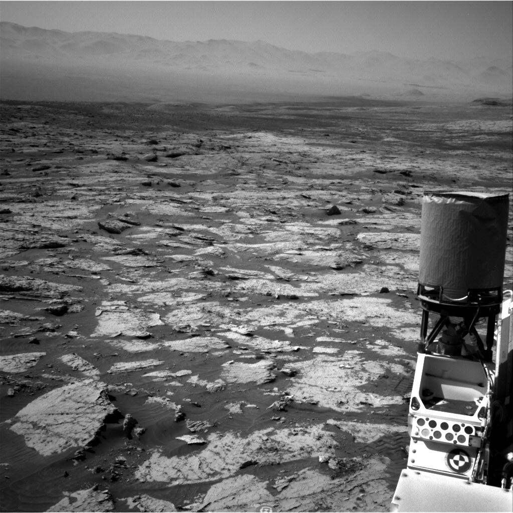 NavCam image from NASA's Mars rover Curiosity 