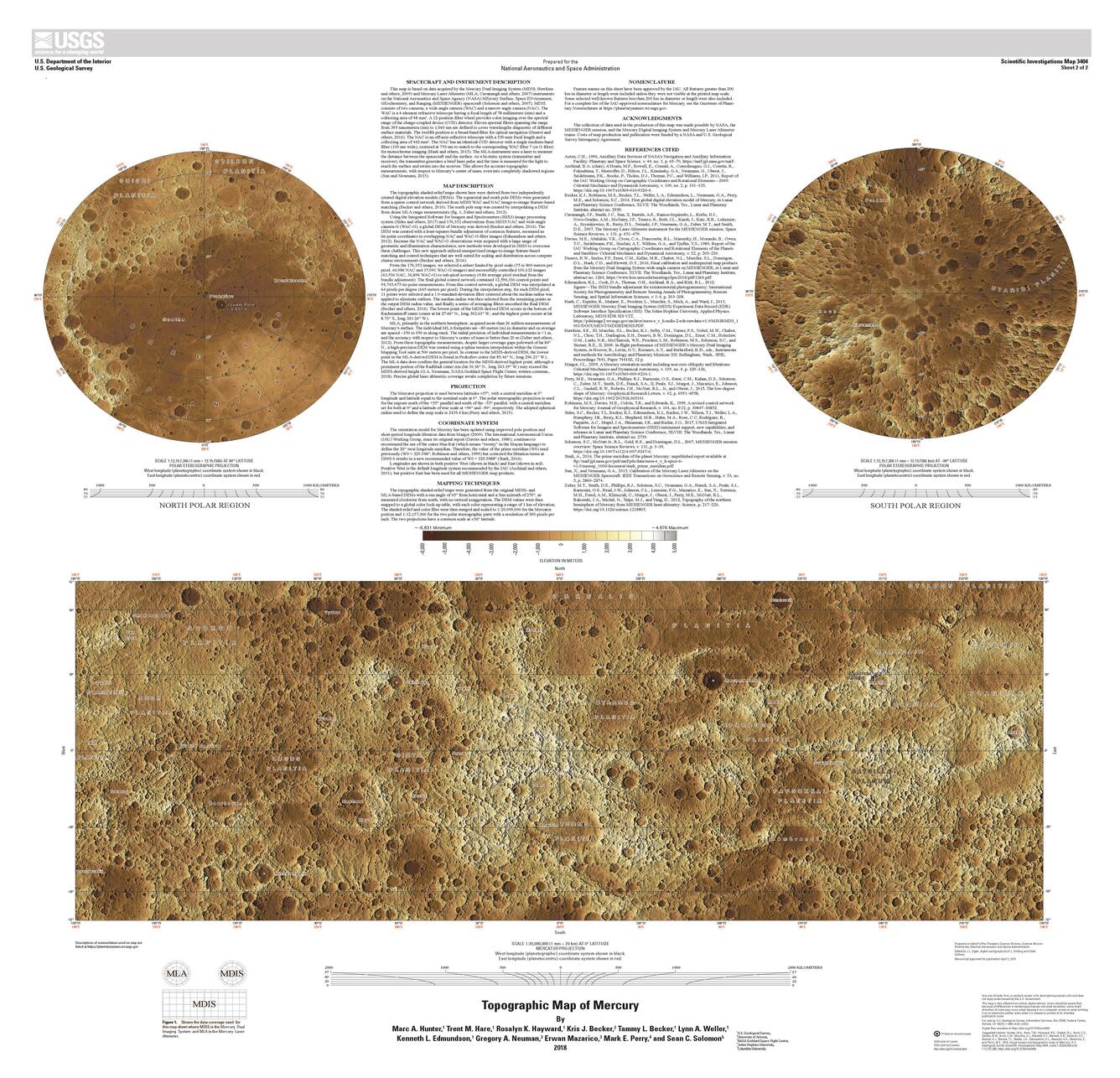 Release of new Mercury Map by popular demand