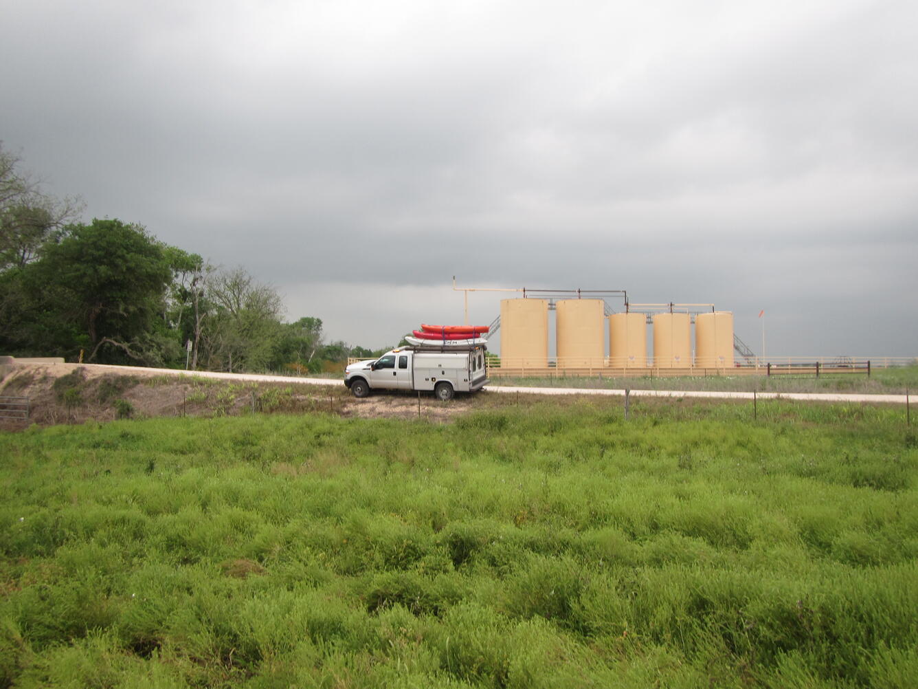 USGS sampling truck in the San Antonio River Basin
