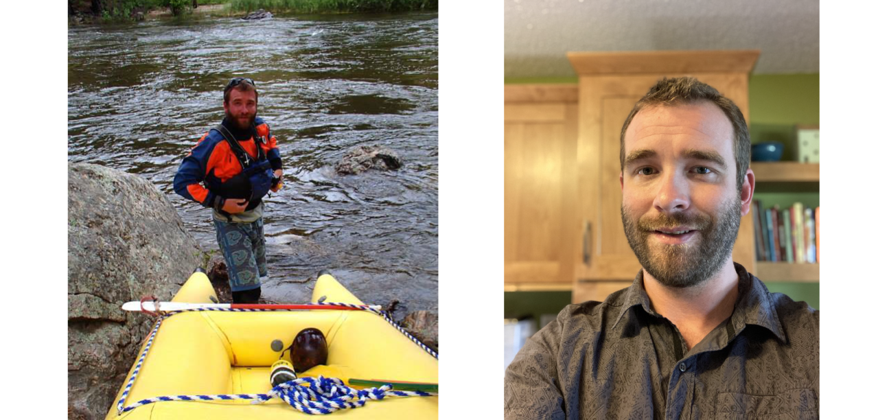 two photos of Bill Barnhart