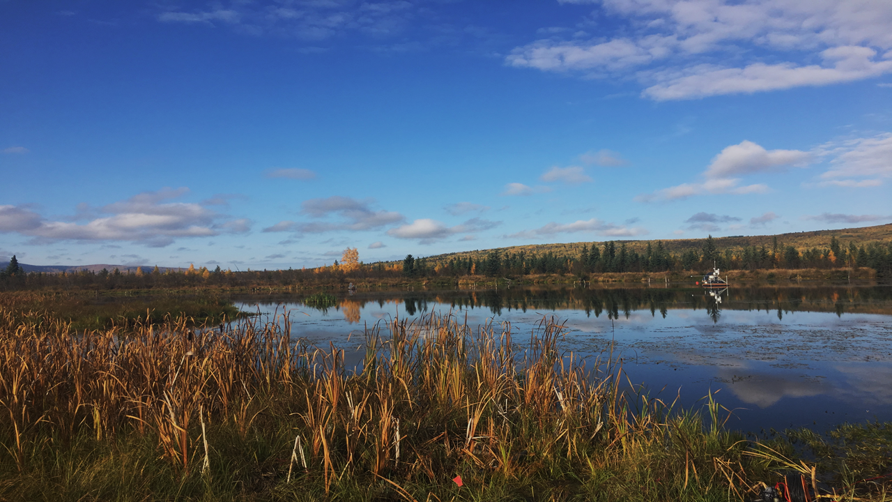 Color photo of Big Trail Lake, near Fairbanks, Alaska