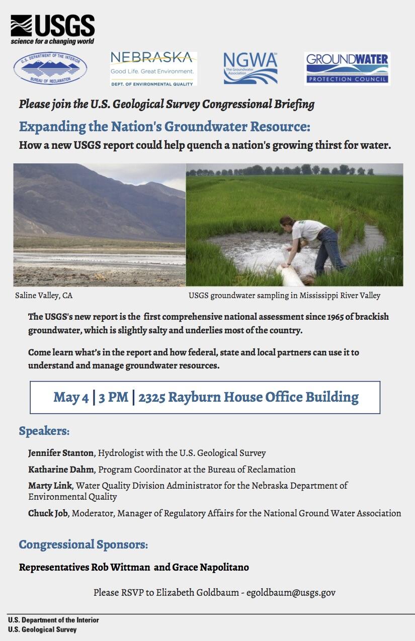 Screenshot of the Congressional Briefing invitation