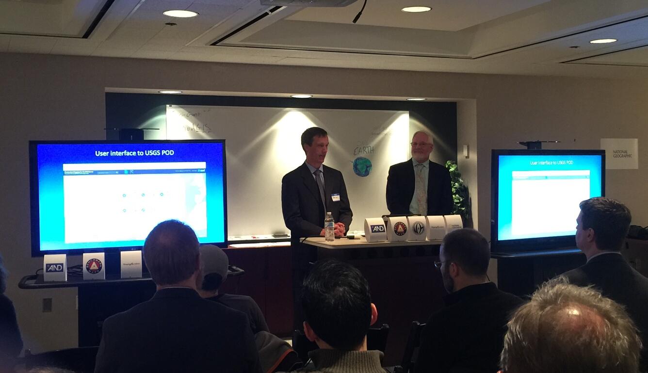 Brian Fox presenting at International Map Industry Association