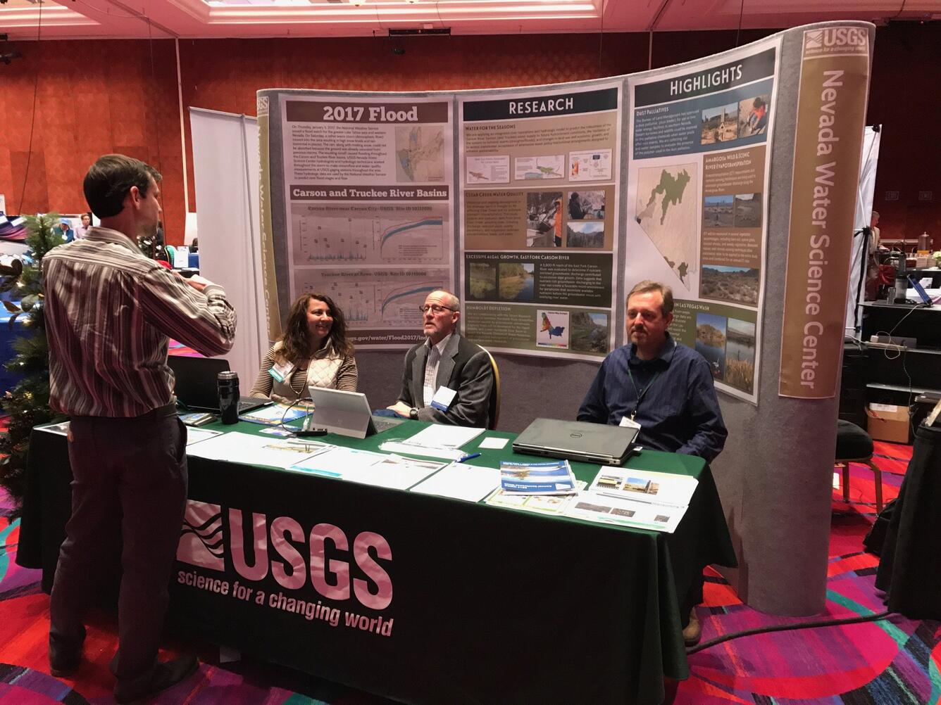 USGS NVWSC scientists at the annual Nevada Water Resources meeting.