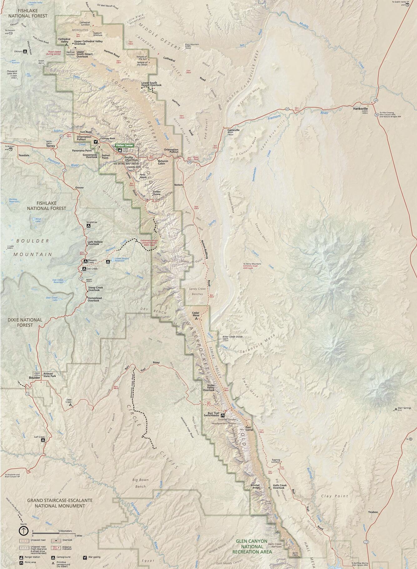 Capitol Reef National Park Map