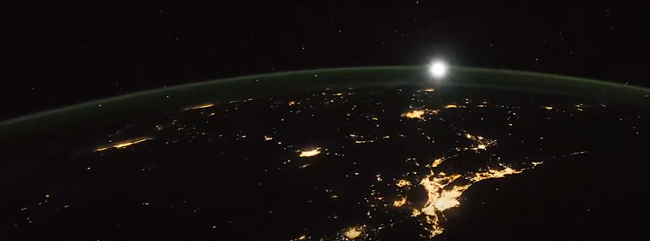 Color image of Earth at night